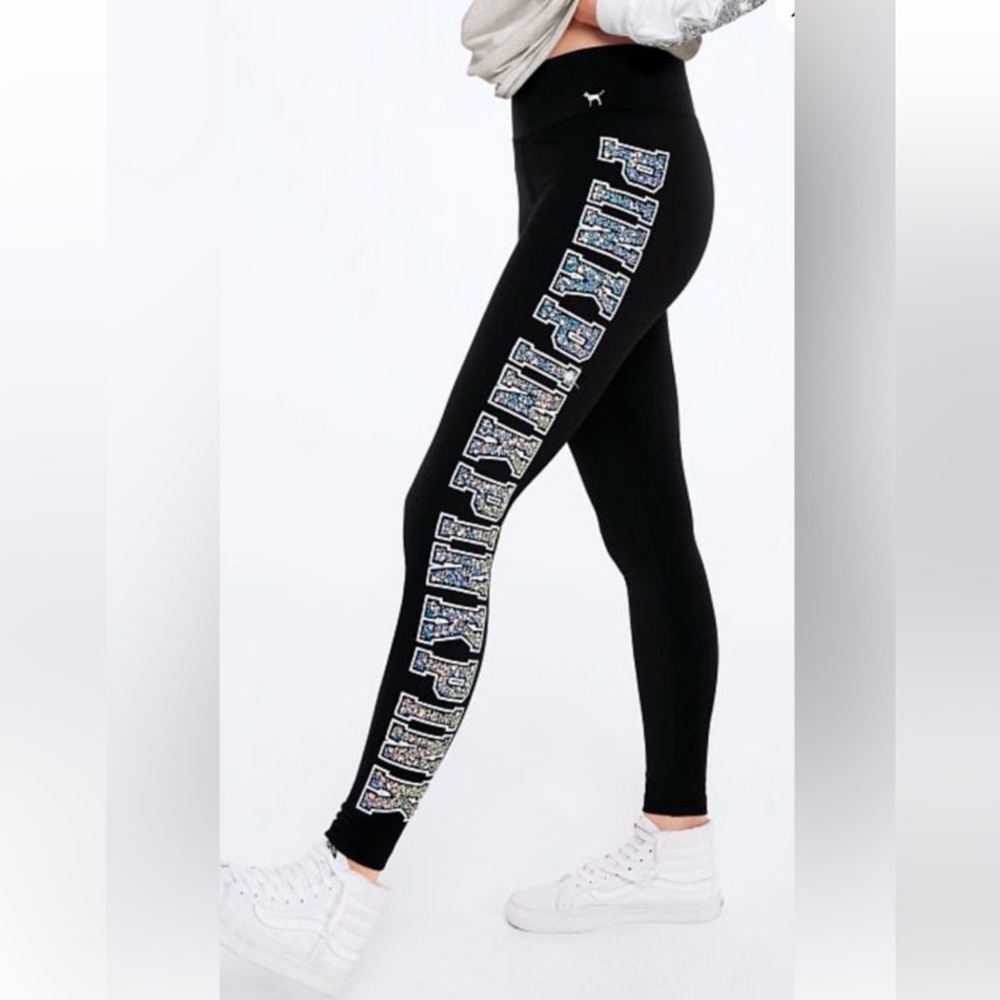 Very Rare Victoria’s Secret Pink Bedazzled Yoga Pants